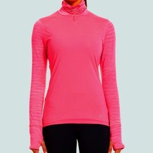 Under Armour Run Wind Pink Turtleneck EUC!